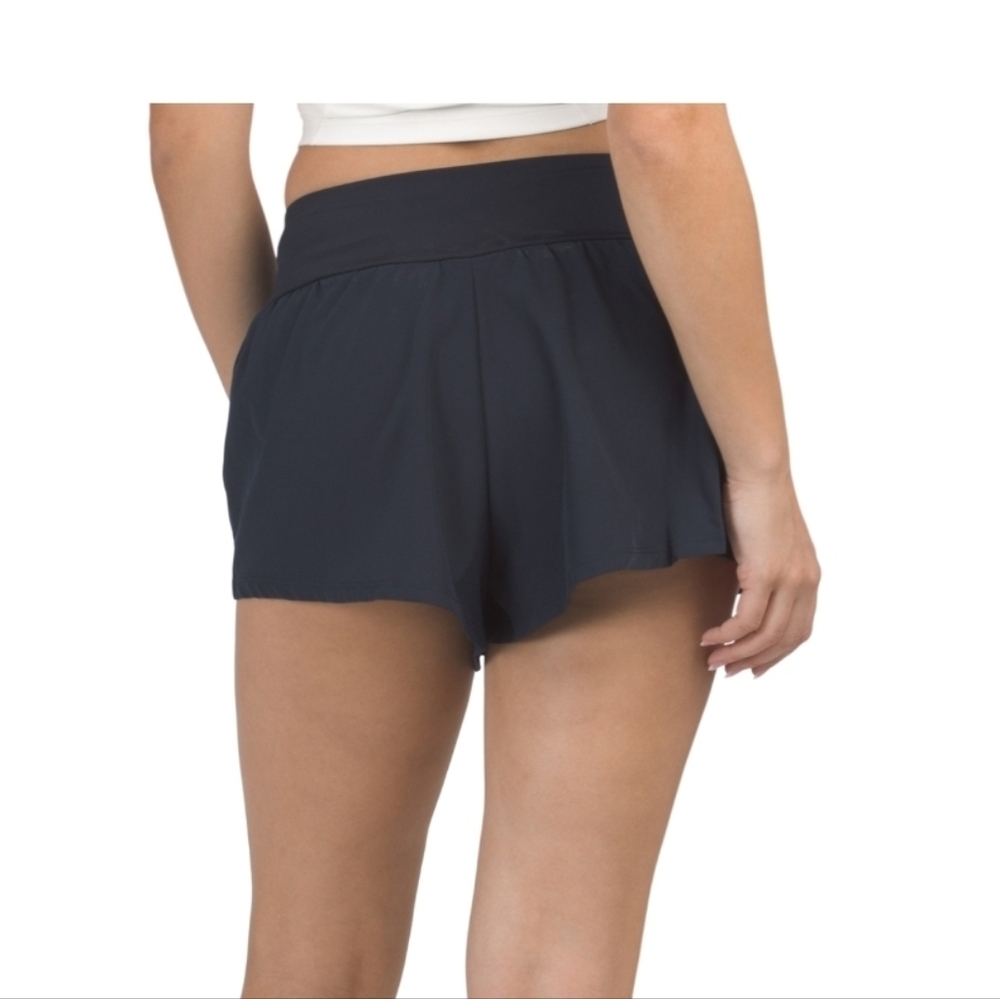 💙🔹️Juicy Couture 🔹️blue Women's Athletic Sttetch Flutter Shorts With Logo - Picture 2 of 2